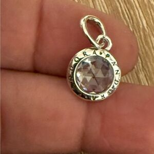 Pandora Silver and white  Charm